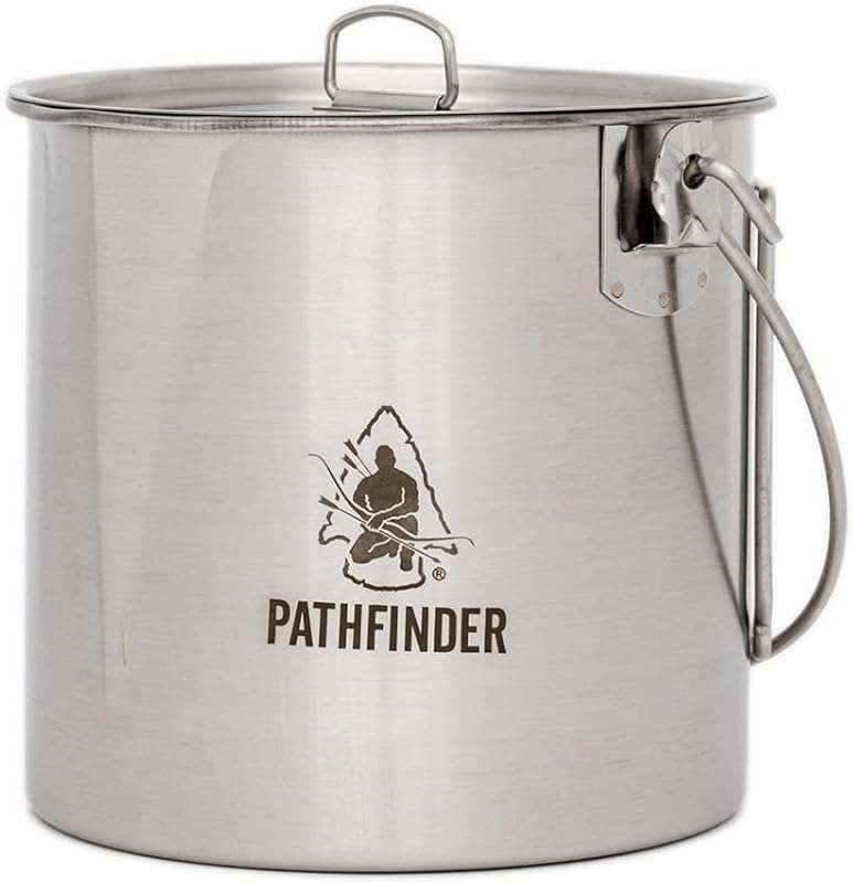 The Pathfinder School Stainless Steel Bush Pot and Lid Set