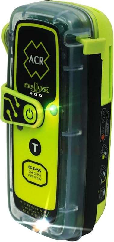 ACR ResQLink 400 SOS Personal Locator Beacon with GPS and Global Cover