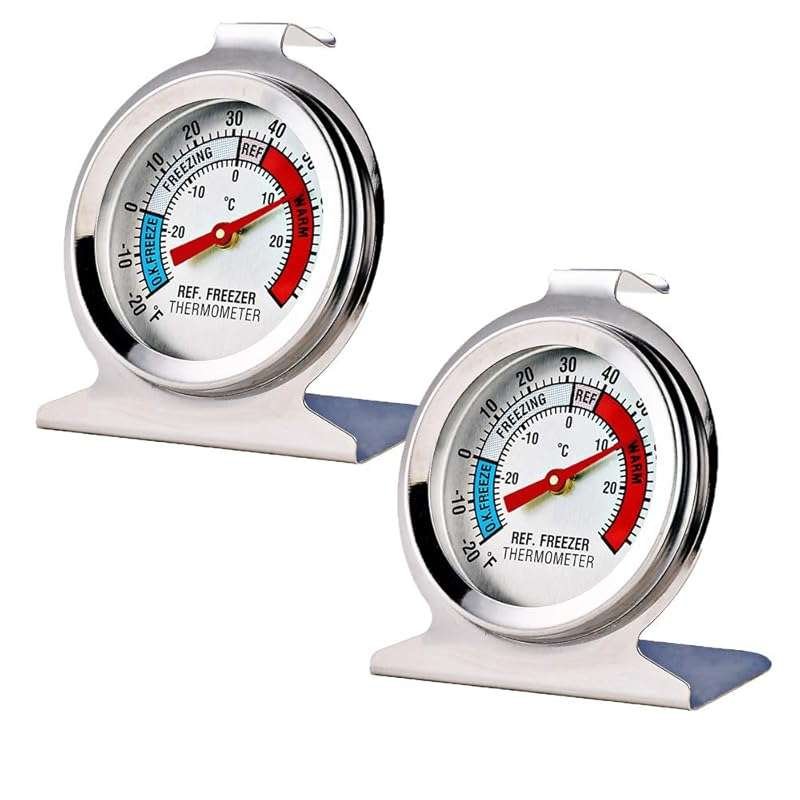 2 Pack Refrigerator Freezer Thermometer