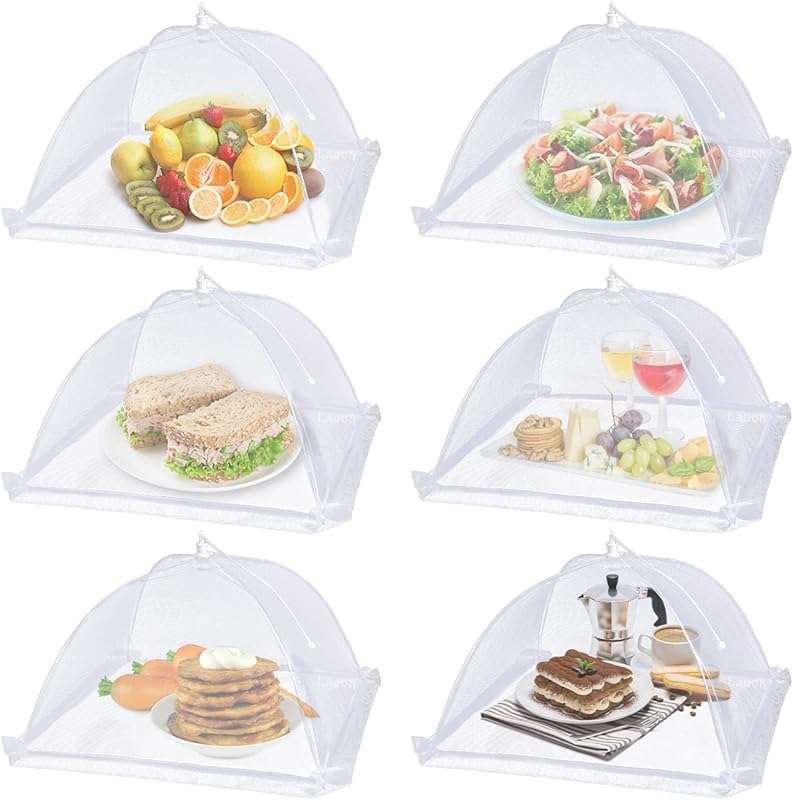 Large 6 Pack Mesh Food Covers - 17