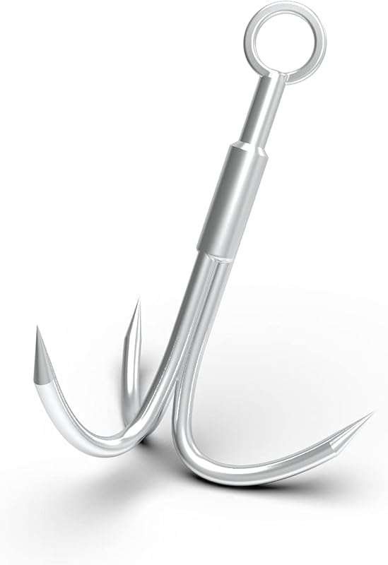 3-Claw Stainless Steel Grappling Hook for Retrieval, Climbing, and Out