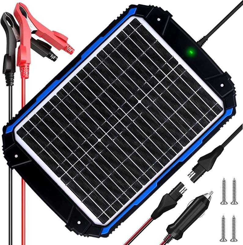 SUNER POWER Waterproof 20W 12V Solar Battery Charger & Maintainer PRO,