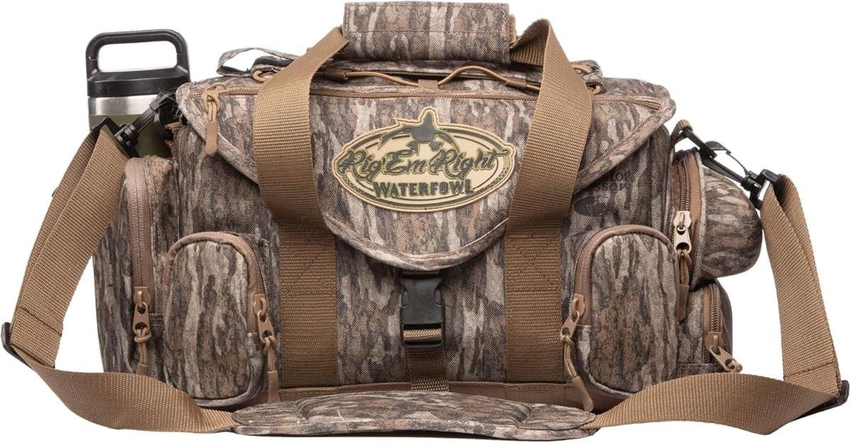 Rig'Em Right Duck Hunting Blind Bag: Waterfowl Shell Shocker with Sung