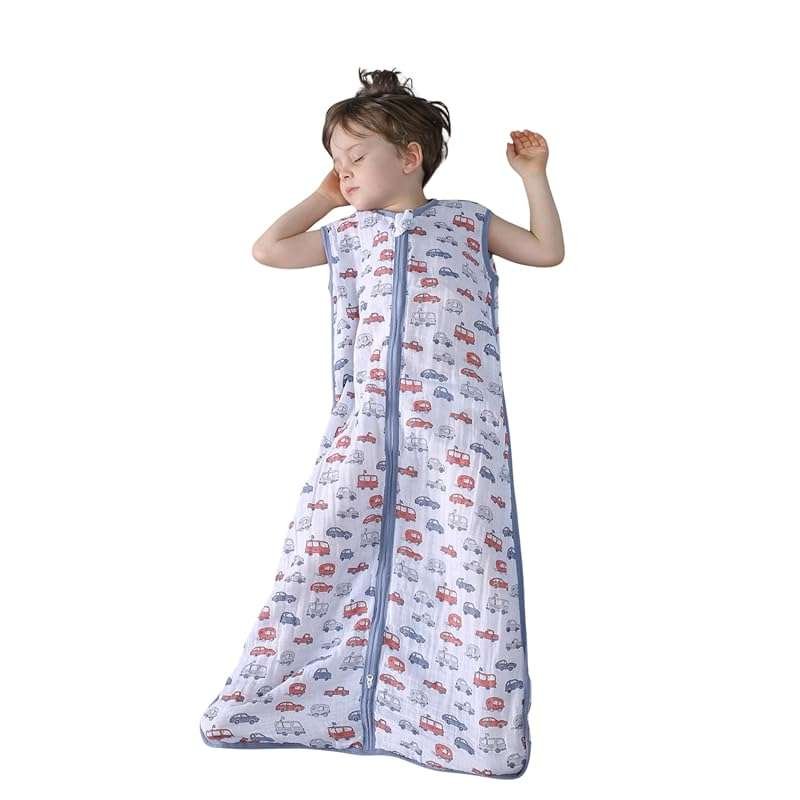 Organic Cotton 0.5 TOG Baby Sleep Sack for Toddlers with 2-Way Zipper