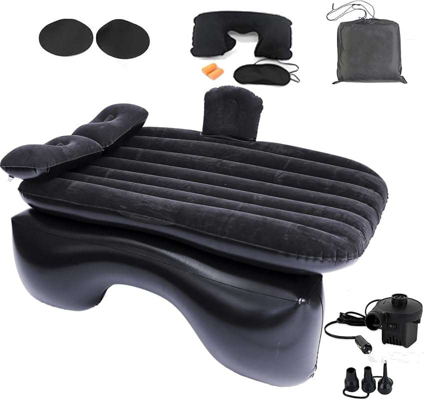 Inflatable Car Air Mattress Back Seat Bed with Air Pump,55 