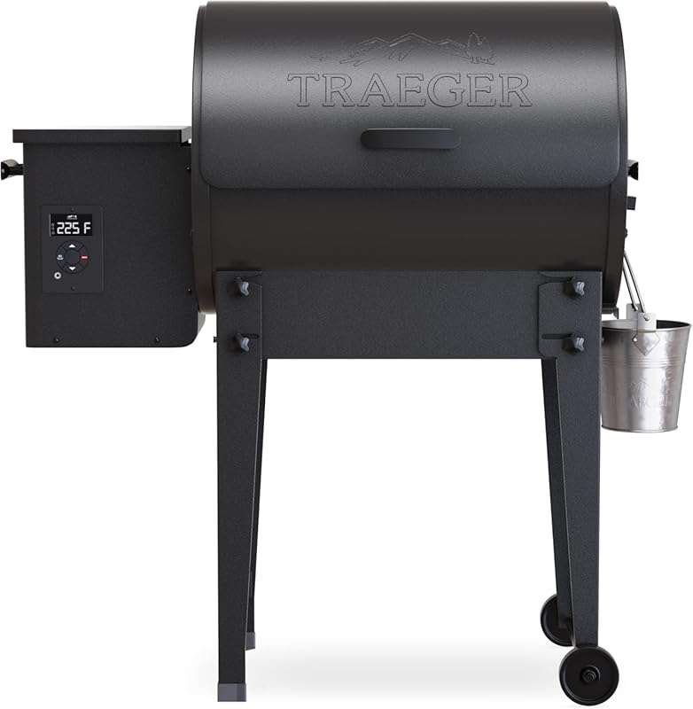 Traeger TFB30KLF Tailgater 20 Portable Pellet Grill: Foldable Legs, 6-