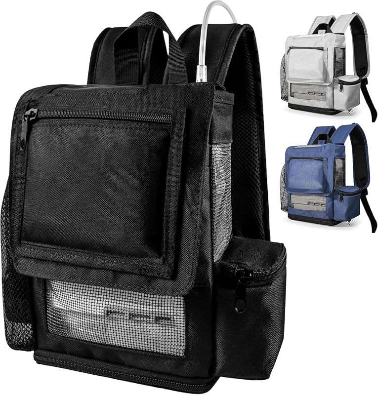 O2TOTES Premium Lightweight Backpack for Inogen One G5 & Rove 6