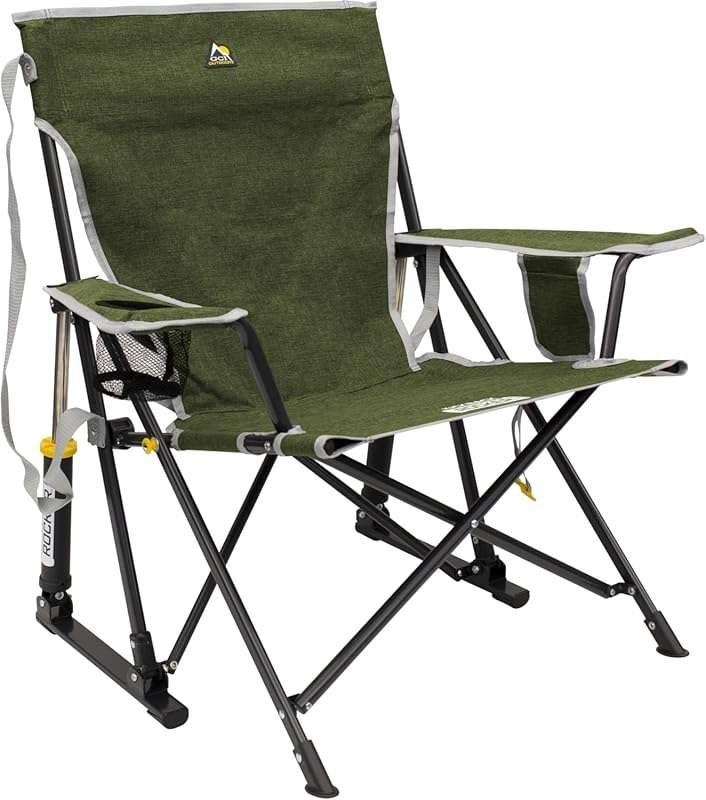 GCI Outdoor Kickback Rocker Camping Chair: Portable, Folding, Comforta