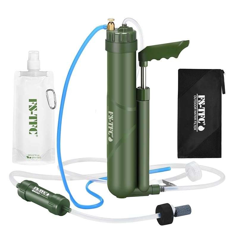 FS-TFC Portable Reverse Osmosis Water Filtration System Survival Gear