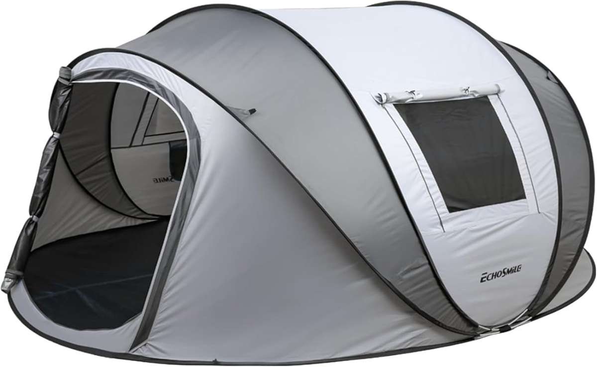 EchoSmile 2/4/6 Person Instant Pop Up Camping Tent: Easy Setup, Water 