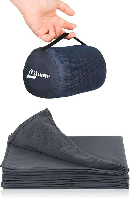 Litume Lightweight Travel Blanket: Breathable, Foldable Airplane Sheet