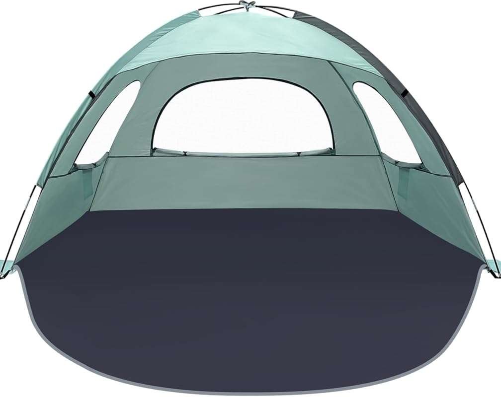 NXONE UPF 50+ Beach Tent Sun Shelter: Lightweight, Easy Setup Portable