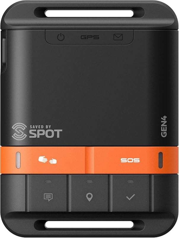 Spot Gen 4 Satellite GPS Messenger: Portable Globalstar Network Device