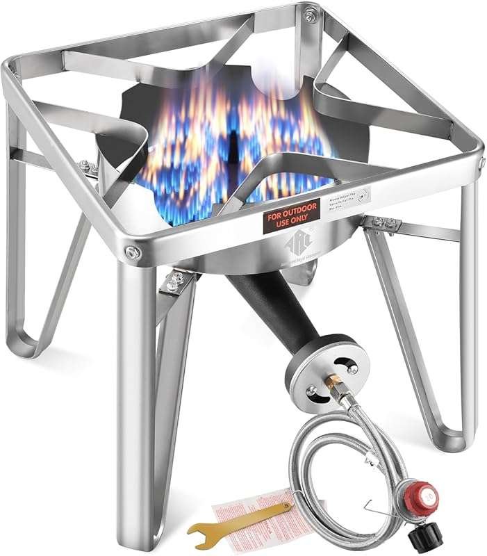 ARC 200,000 BTU Propane Burner Stove with Regulator