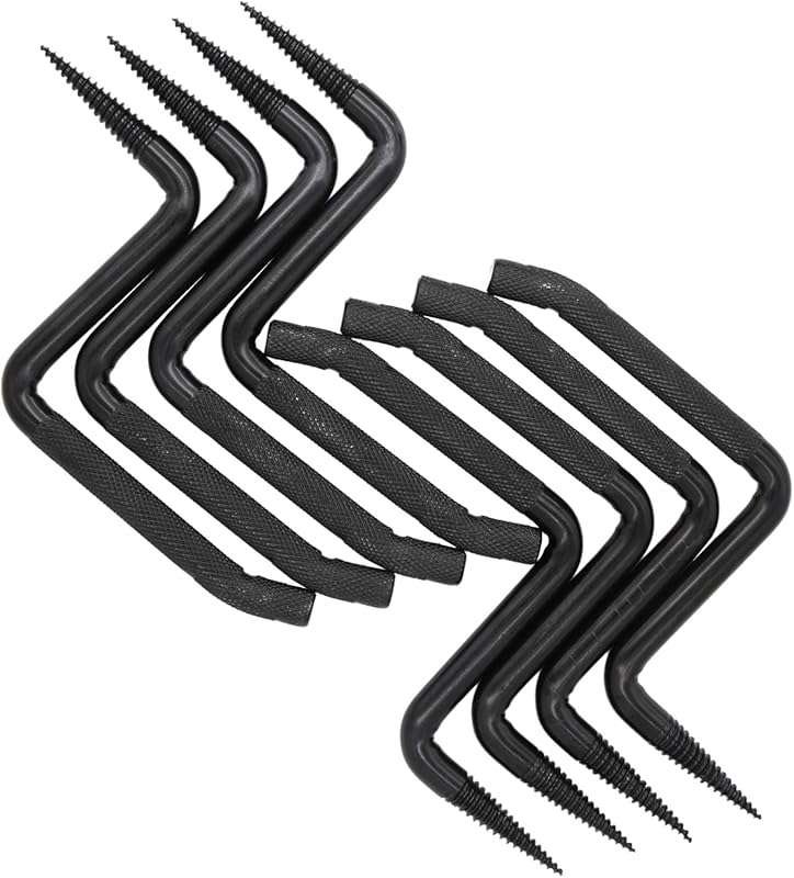 8 Pack 4-Inch Screw-in Tree Steps for Hunting, 705 lbs Capacity with S