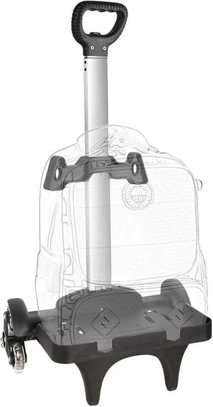 Foldable 6-Wheel Backpack Trolley: Aluminium Alloy Wheeled Cart with E