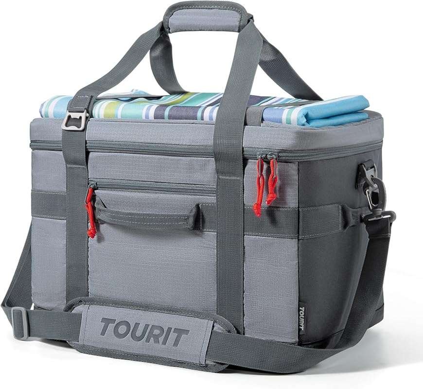 TOURIT Soft Sided Cooler Bag Insulated 48/60 Cans, Large Collapsible &