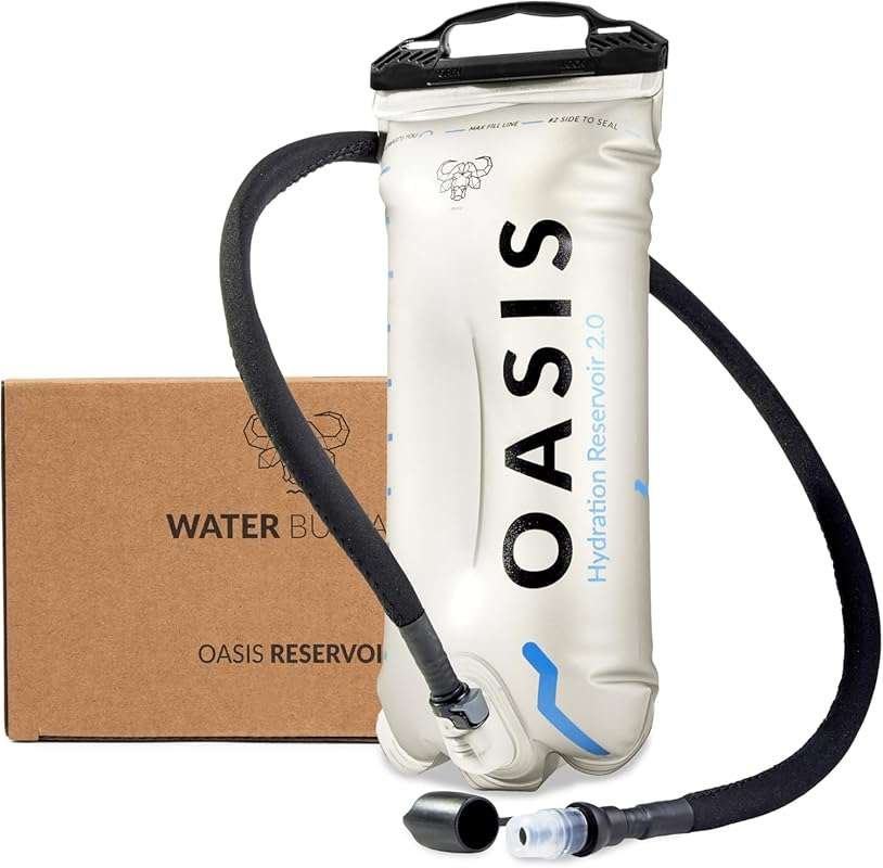 Water Buffalo Oasis Hydration Bladder 2L/3L, Leakproof with Insulated 