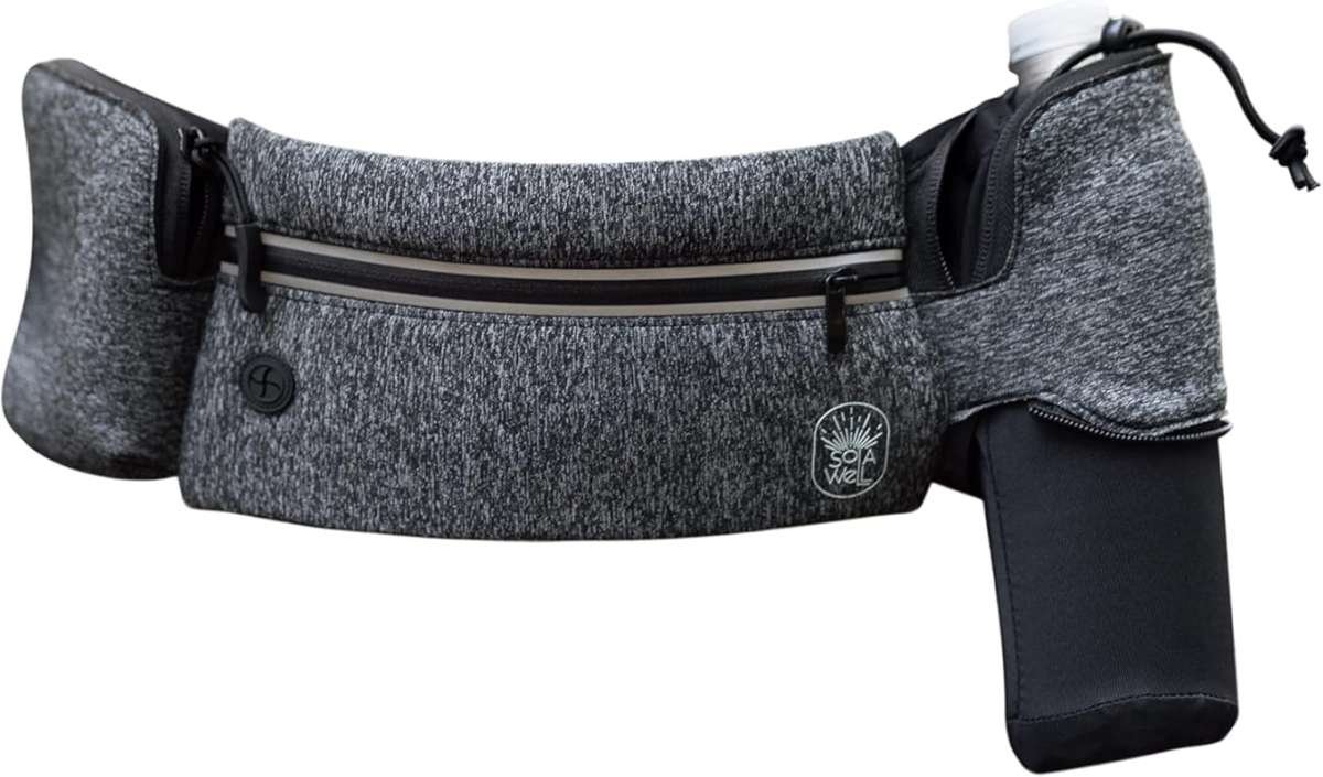 Running Belt with Water Bottle Holder & Extender, Hydration Fanny Pack