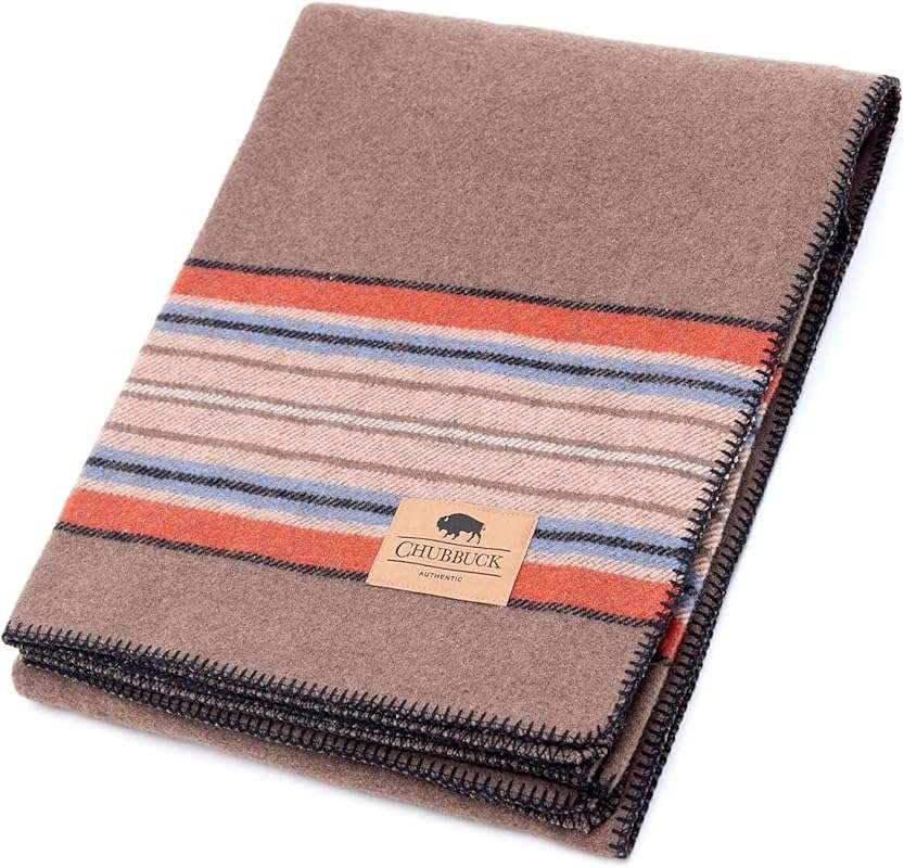 Chubbuck 100% Wool Camping Blanket 60