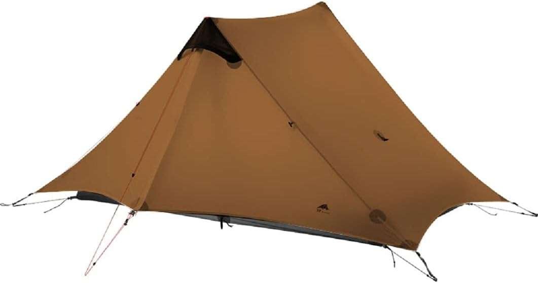 3F UL GEAR Lanshan 2 Person Tent: Ultralight, rodless, 15D Silnylon tr
