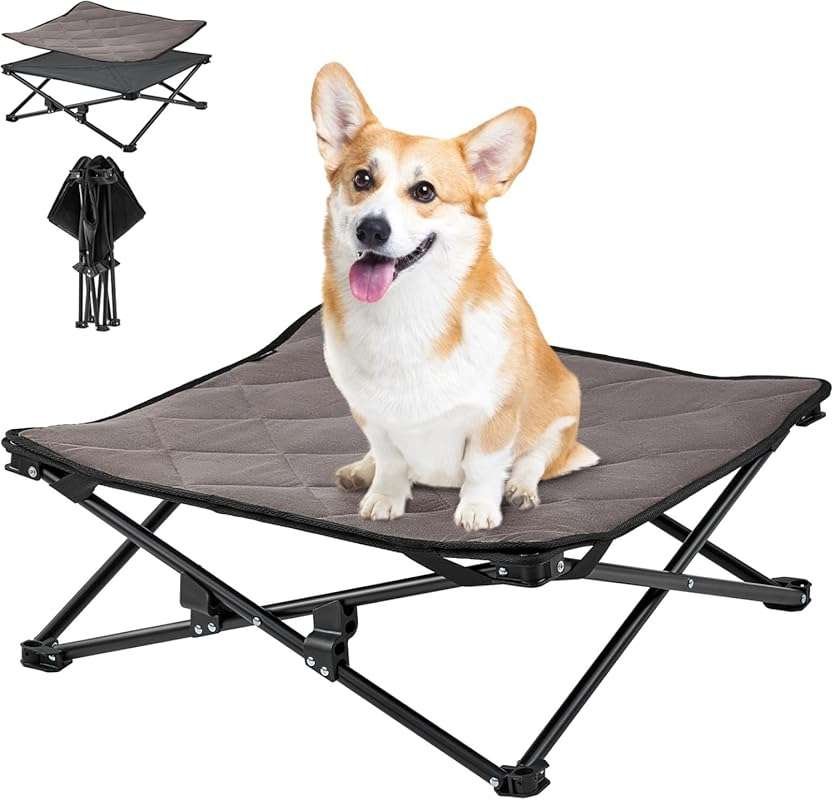 KingCamp Elevated Cooling Pet Cot for Small Dogs, Outdoor Raised Bed w