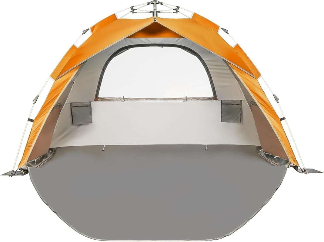 Pop Up Beach Tent Sun Shelter with UPF 50+ UV Protection, Removable Fl