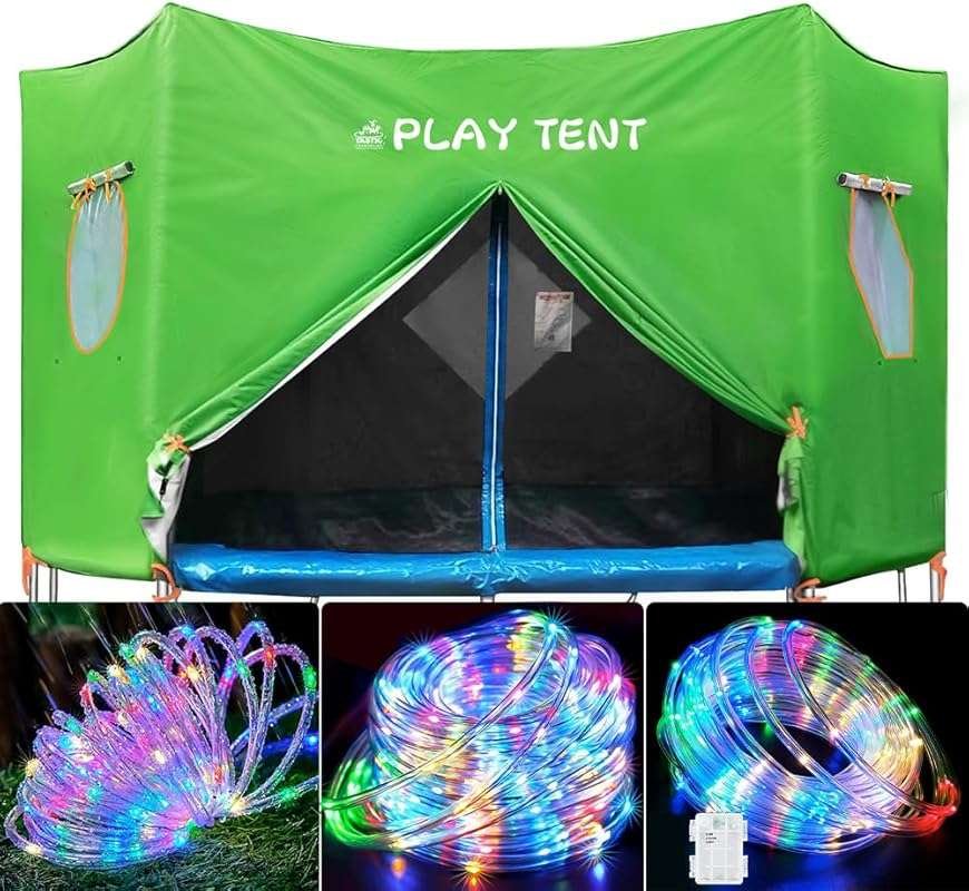 Jump Tastic Waterproof Trampoline Tent for 12-15ft Trampolines with Su