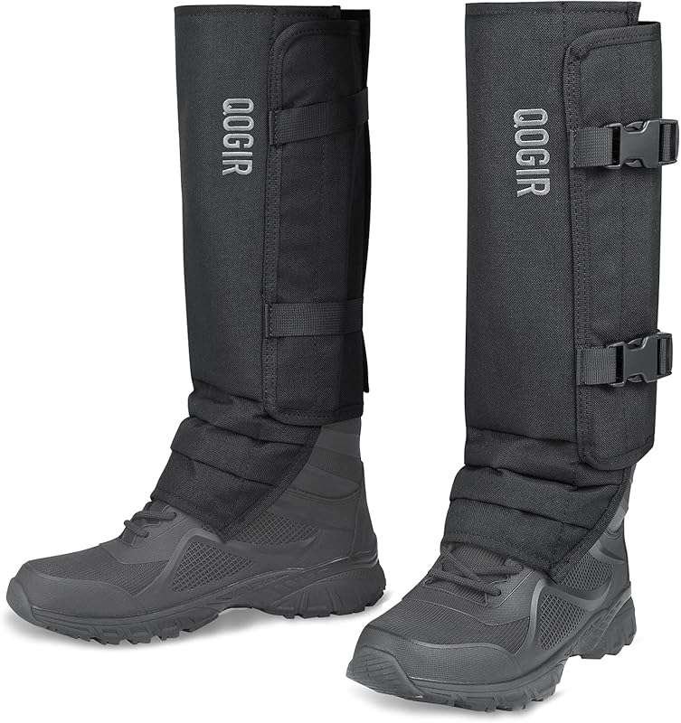 QOGIR Durable Snake Gaiters for Hunting: Snake Bite Protection, Adjust