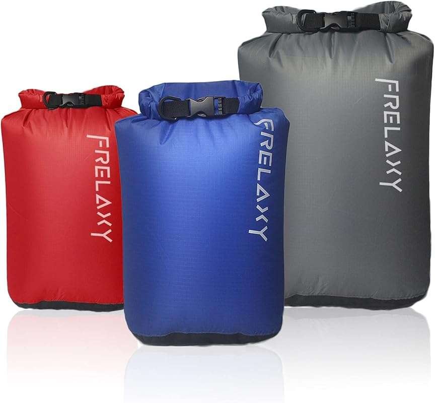 Frelaxy 3-Pack/5-Pack Ultralight Dry Bags: Keep Your Outdoor Gear Dry 