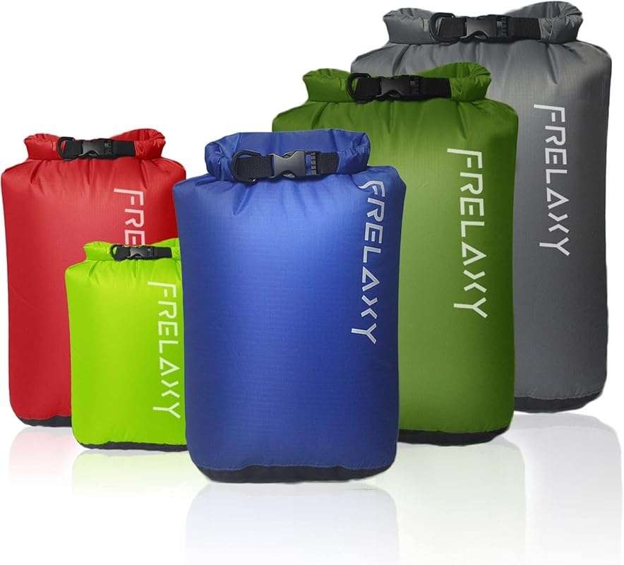 Frelaxy 3 or 5-Pack Ultralight Dry Bags: Keep Gear Dry for Outdoor Adv