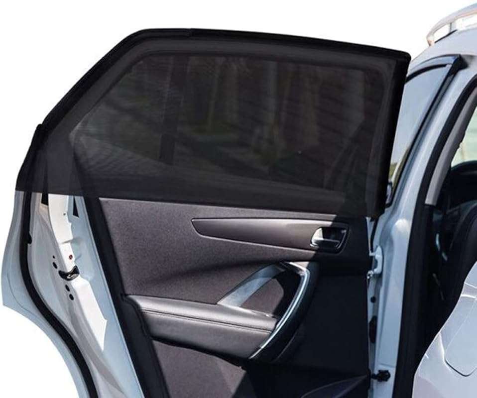 2 Pack Large Car Window Sunshades for SUVs, Trucks, Minivans - Elastic