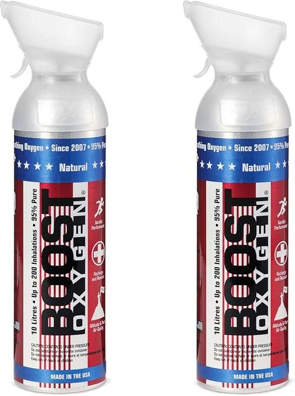 Boost Oxygen 10L Stars & Stripes for Respiratory Support and Aerobic R
