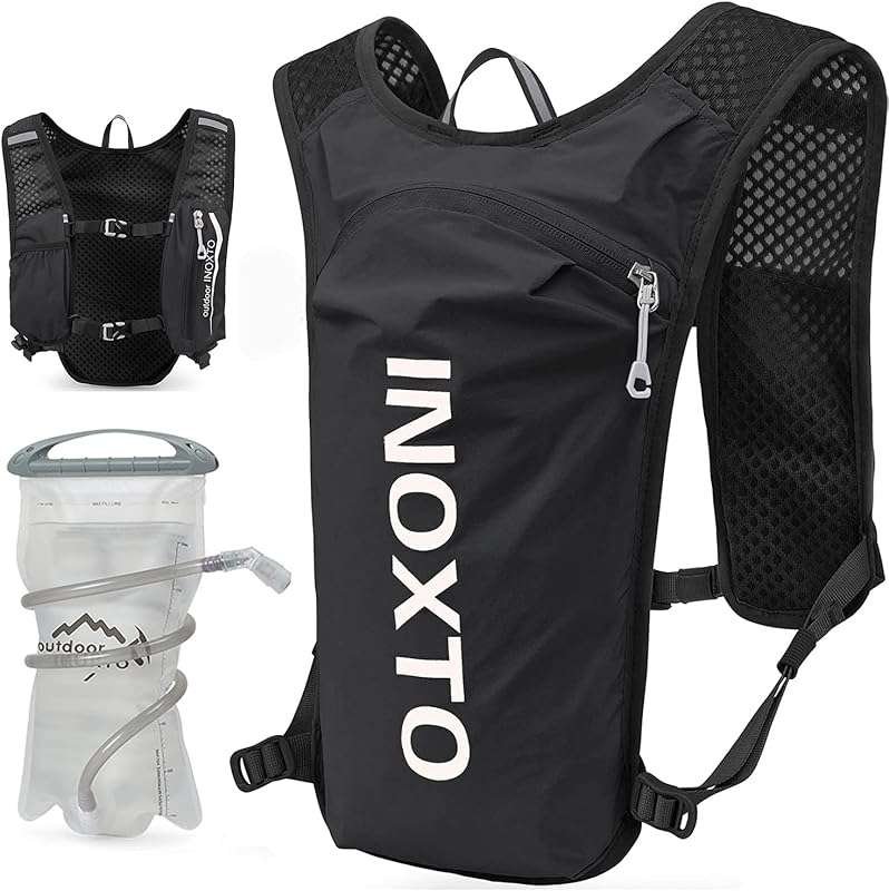 INOXTO Lightweight Running Hydration Vest Backpack with 1.5L Water Bla