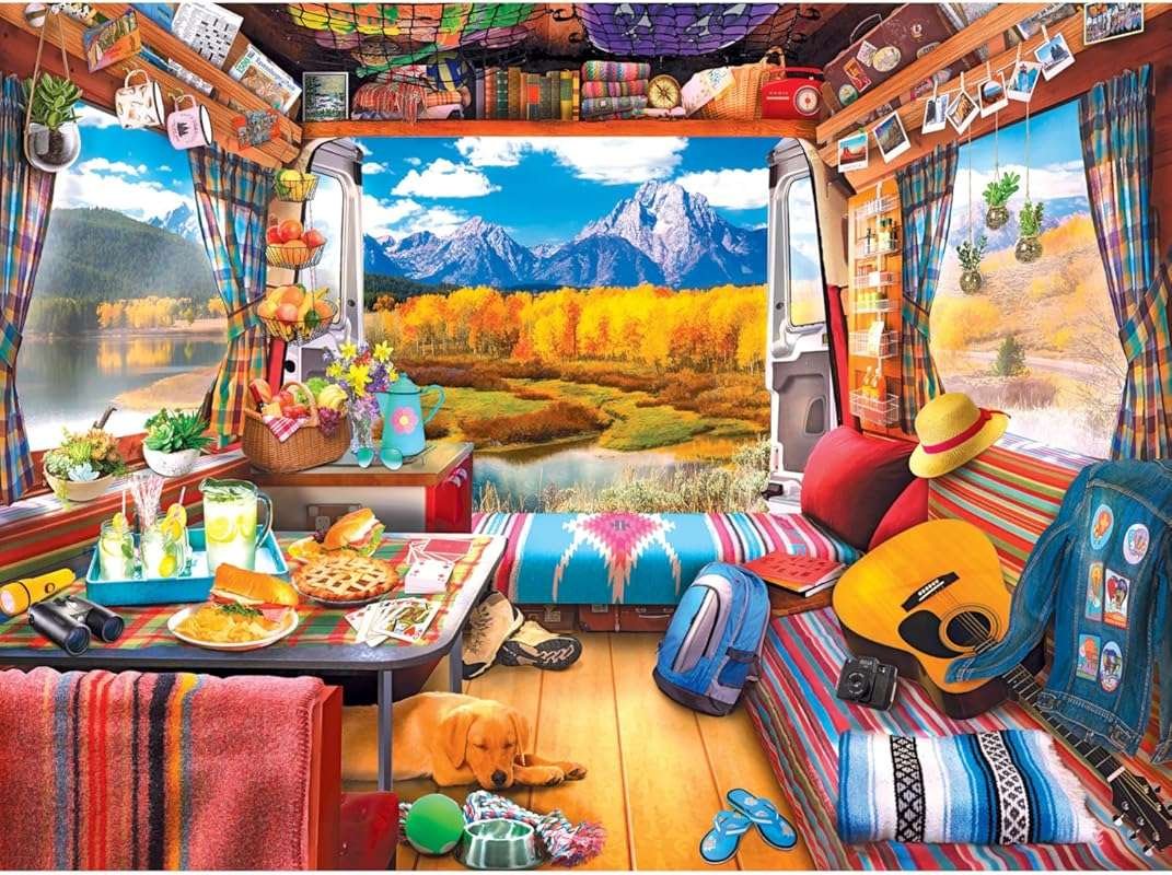 RoseArt My Happy Place Van Life 750 Piece Jigsaw Puzzle for Adults