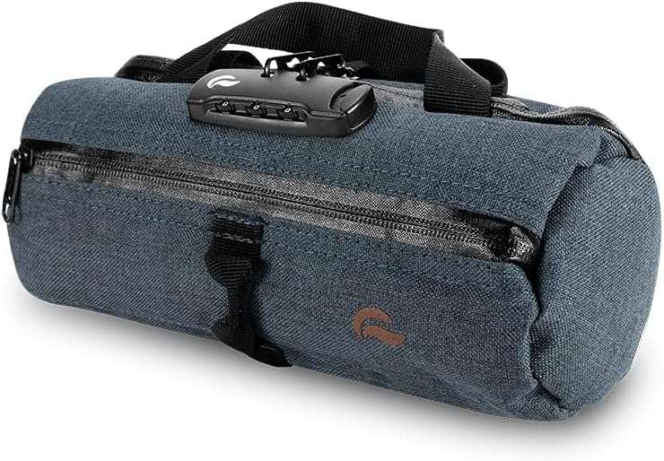 SK9 Premium 10-inch Smell Proof Duffle Bag with Combo Lock, Odorless T