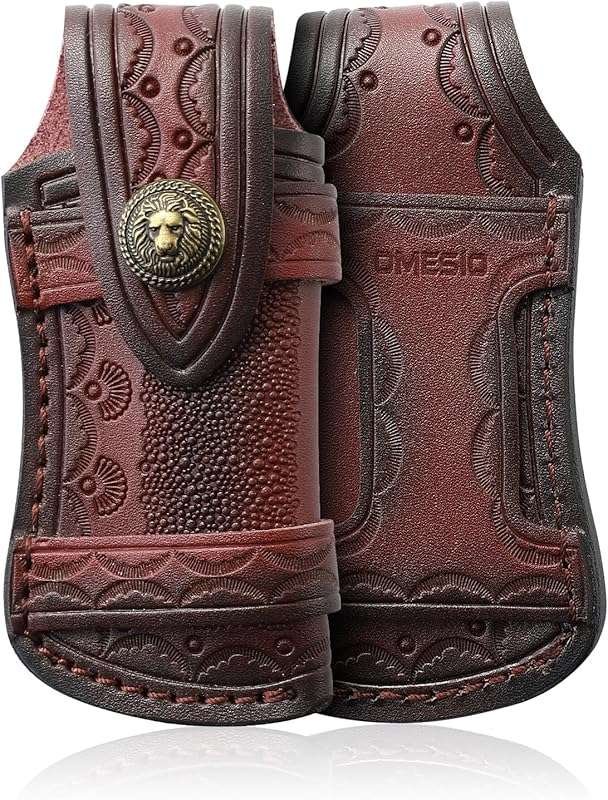 Omesio Medium Leather Pocket Knife Sheath Case
