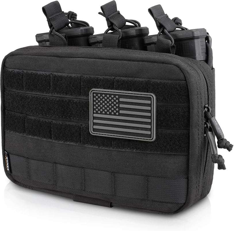 WYNEX Tactical Mag Admin Pouch with Triple Stacker for M4/M16, Medical