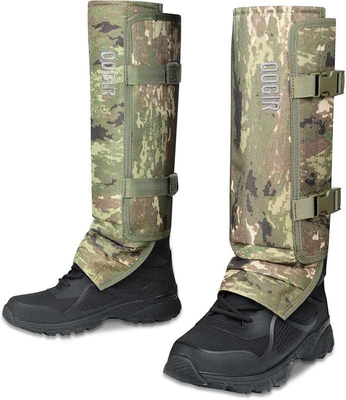 QOGIR Snake Gaiters for Hunting: Durable Snake Guards offer adjustable