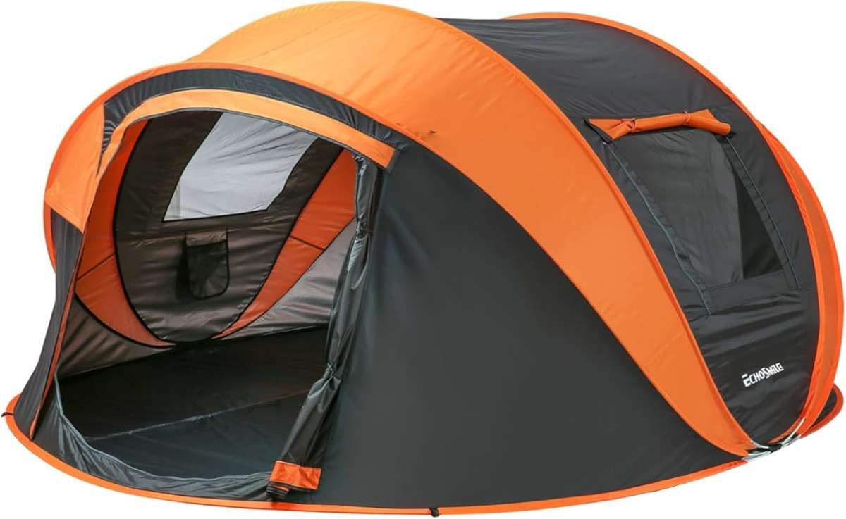EchoSmile Instant Pop Up Camping Tent, 2/4/6 Person, Easy Setup Water 