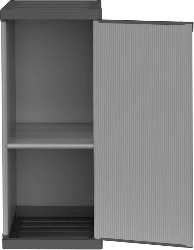 W2016 PVC Low Cabinet 1 Door Durable and Stylish for Indoor Outdoor Gr