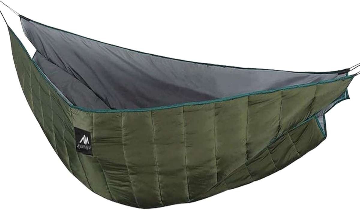 AYAMAYA Full Length Hammock Underquilt for Camping Backpacking - Big Size, Winter Cold Weather Warm Bottom Insulation