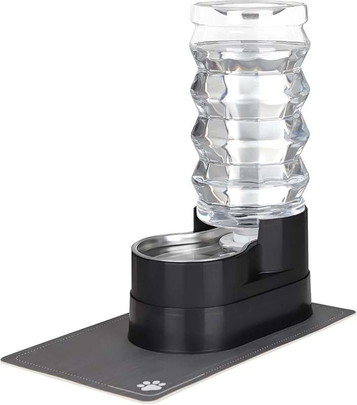 RIZZARI Large Water Dispenser for Dogs: 9L Automatic Stainless Steel G