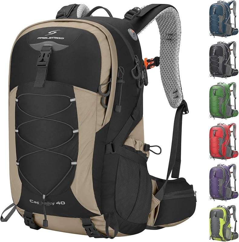 Maelstrom 40L Hiking Backpack: Waterproof, Lightweight Travel Daypack 