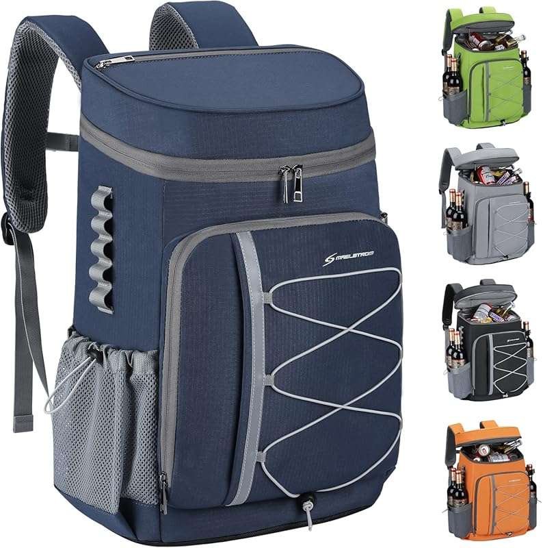 Maelstrom 35/50 Can Insulated Cooler Backpack for Camping & Beach: Lig