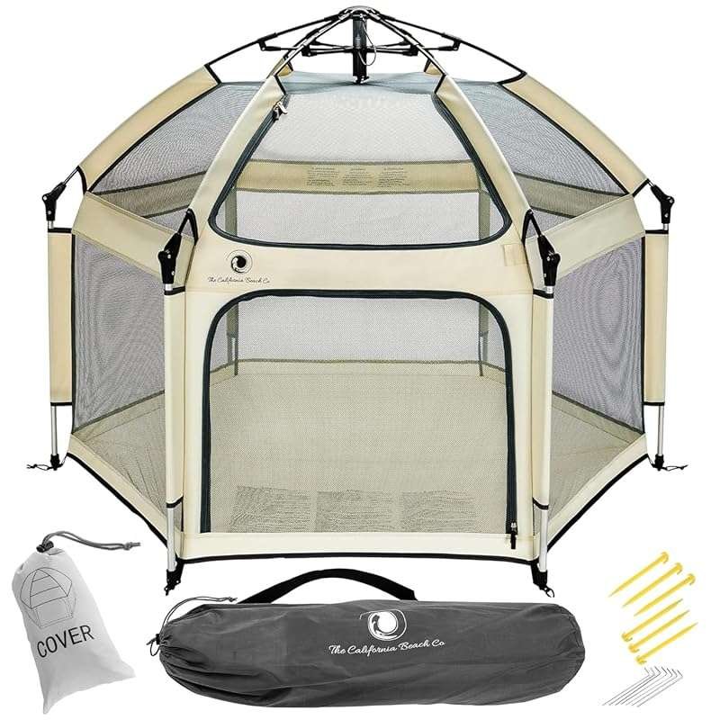 POP 'N GO Baby Playpen: Foldable Portable Indoor/Outdoor Tent with Can