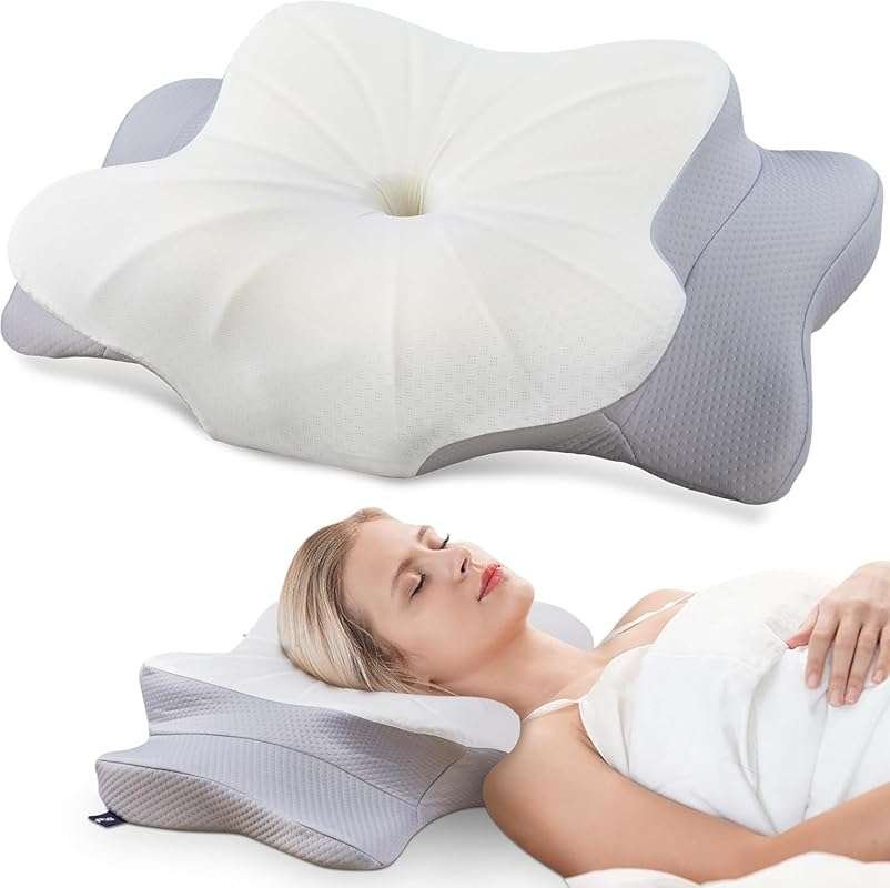 DONAMA Cervical Pillow for Neck and Shoulder Pain Relief, Ergonomic Me