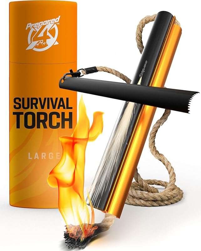 Prepared4X All-in-One Survival Fire Starter Kit: Ferro Rod, Steel Stri