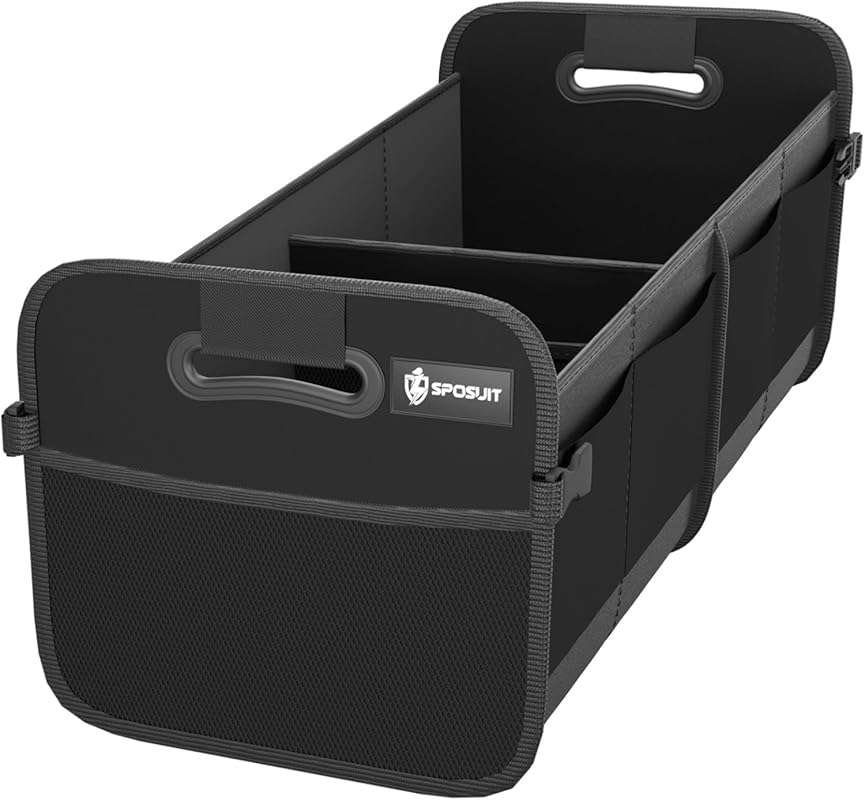 Sposuit 70L Collapsible Trunk Organizer with 11 Pockets & Reinforced H