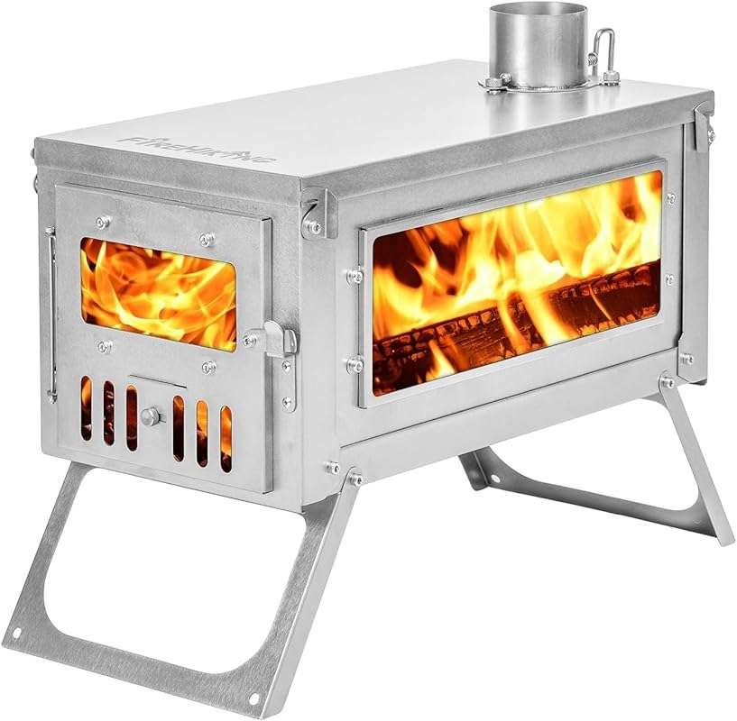 FireHiking Titanium Camping Tent Stove: Foldable, Ultralight, Perfect 